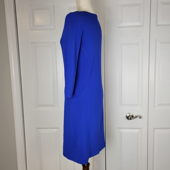 Ann Taylor Royal Blue Body Con Sweater Dress SZ M - Picture 5 of 16